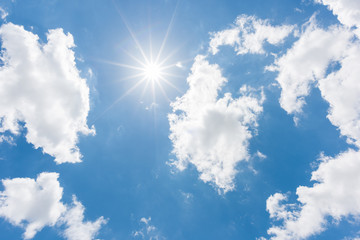 Canvas Print - sun, blue sky