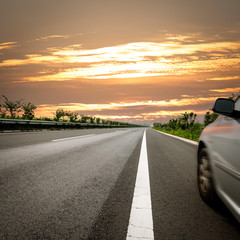 Canvas Print - Empty highway