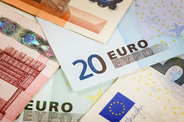 Wall Mural - euro bank notes