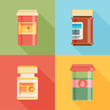 © mix3r - Pill bottles with various pills and capsules.