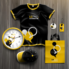 Corporate identity template and promotional gifts