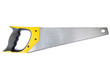 © Garmon - Handsaw with yellow-black handle isolated on a white background.