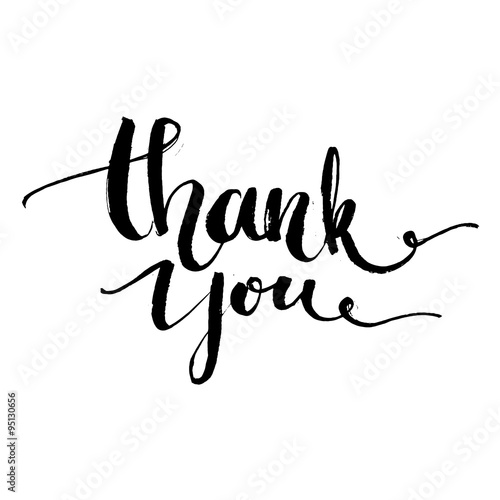 thank you vector typography design for cards t shirt posters and