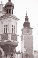 Sticker - Cloth Hall and Town Hall Tower, Krakow