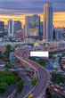 © funfunphoto - Landscape building modern business district of Bangkok. S-shaped