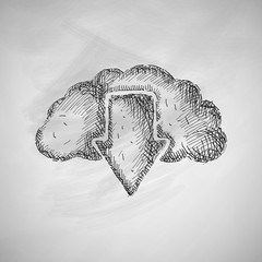 Sticker - cloud icon