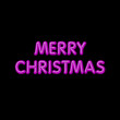© 7razer - Merry Christmas Card with Neon Color and Bokeh Lighting Background