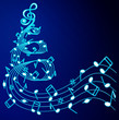 Christmas tree of music .