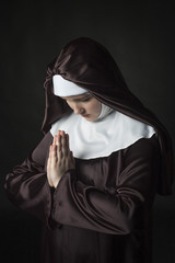 Wall Mural - Young attractive nun.