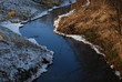 © henkbouwers - meanderend water in het ijs