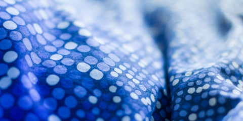 Natural blue fabric background
