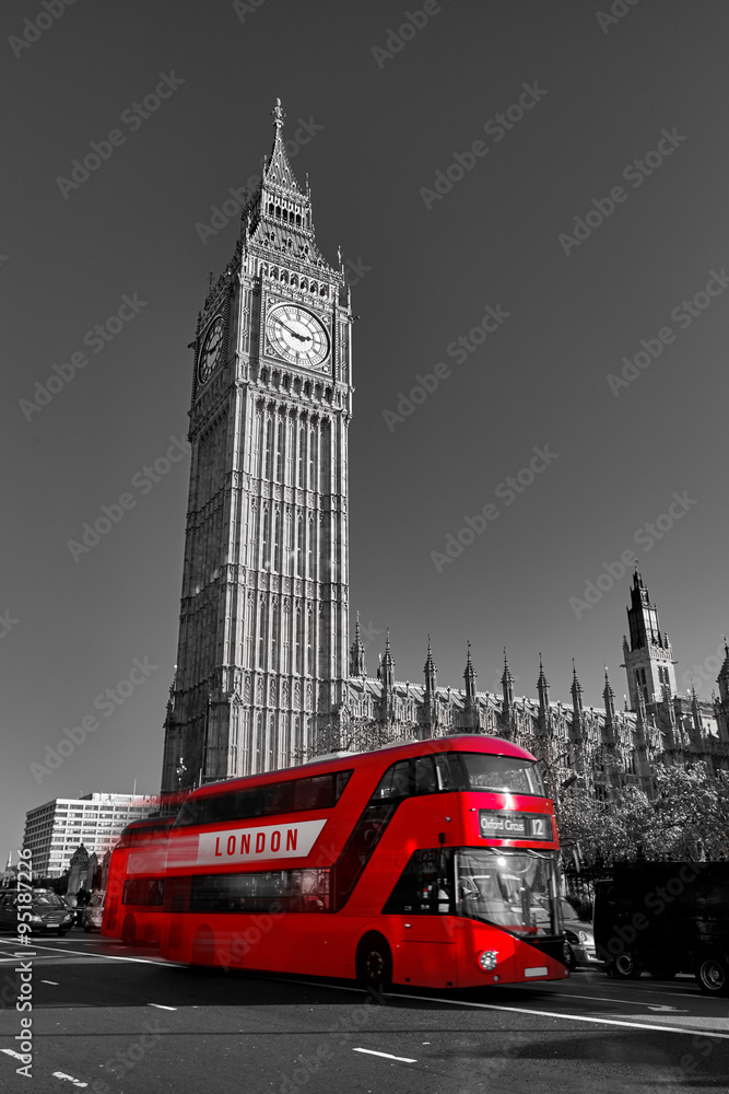 London Bus - obrazy, fototapety, plakaty 