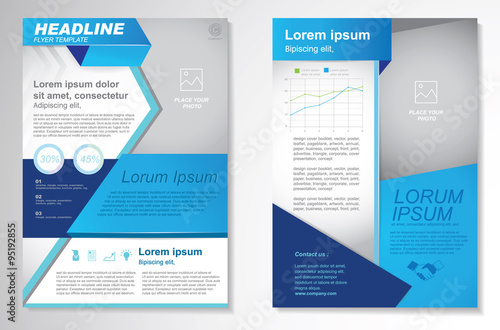 Fotografie, Obraz Vector Brochure Flyer design Layout template.infographic