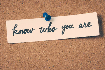 Wall Mural - know who you are