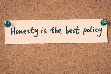 Wall Mural - honesty is the best policy