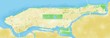 © Naeblys - Cartina Manhattan, New York City, disegnata a mano, pennellate, strade e vie