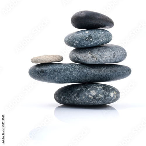 Foto-Plissee - The stacked of Stones spa treatment scene zen like concepts. (von kerdkanno)