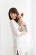 © taka - portrait of asian woman and dog