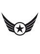 logo design star wing pilots star crest