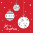 Luxury Christmas Card with Bauble Decoration. EPS 10 & HI-RES JPG Included 