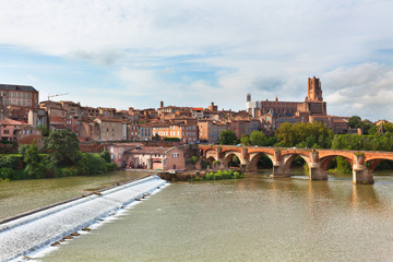 Sticker - View of the Albi, France