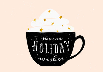 Poster - Warm Holiday Wishes Greeting Card