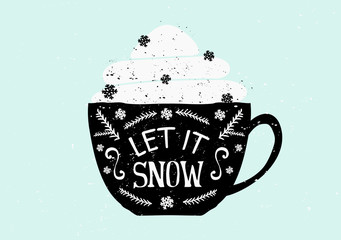 Poster - Let It Snow Greeting Card
