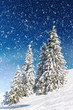 canvas print picture - Winterzeit