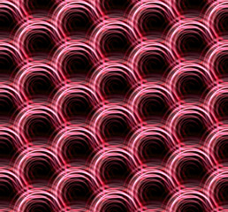 Wall Mural - Ring lens Flare red double pattern