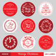 Christmas Labels, Banners and Tags Set