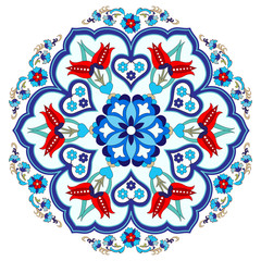 Antique ottoman turkish pattern vector design three