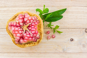 Wall Mural - Ripe pomegranate fruit.