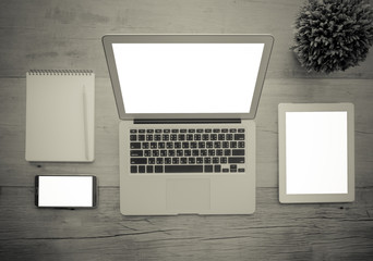 Wall Mural - work desk