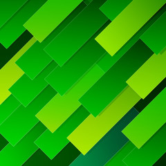 Aufkleber - Abstract infographics diagonal green paper sheets layers background