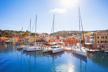 Wall Mural - View of Gaios town, Paxos island, Greece