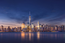 New York City - Manhattan After Sunset - Beautiful Cityscape
