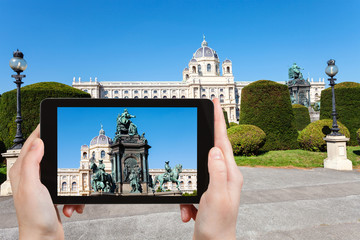 Poster - snapshot of Maria Theresa monument in Vienna