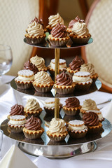 Sticker - Cake stand with cupcakes