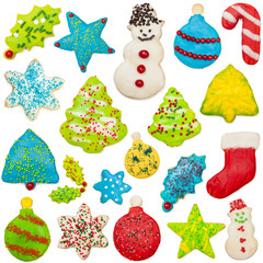 Wall Mural - Iced Christmas Cookie Collection