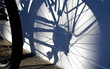 Schatten eines Fahrrads