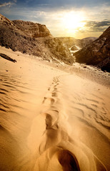 Wall Mural - Mountains and sand dunes