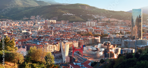View of city Bilbao, Spain Fototapet