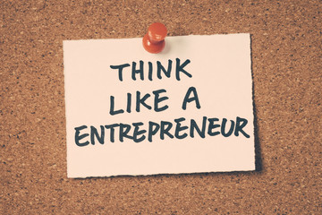 Sticker - think like a entrepreneur