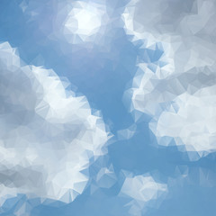 Sticker - Sky of polygonal pattern