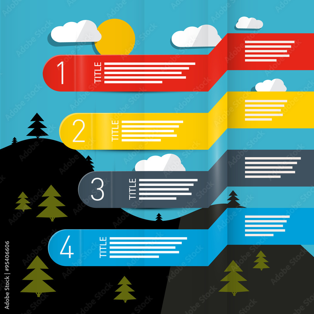 Weather Forecasting Vector Infographic Layout Stock Vector | Adobe Stock