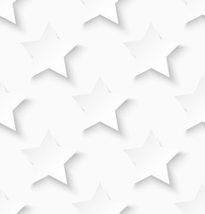 White paper seamless star pattern background