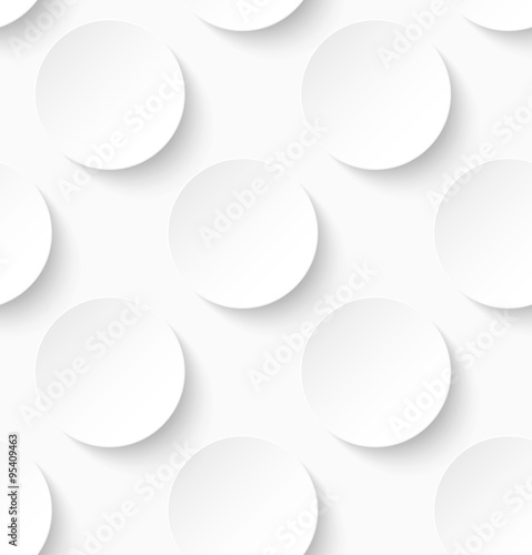 Dekoracja na wymiar  bialy-papier-bezszwowe-tlo-wzor-kola