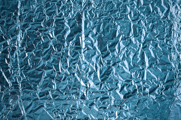 Wall Mural - Crumpled foil texture background