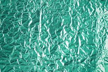 Wall Mural - Crumpled foil texture background