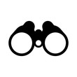 Binocular field glasses flat icon